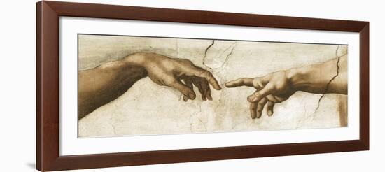 Creation of Adam - Focus-Michelangelo-Framed Giclee Print