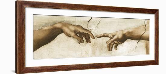 Creation of Adam - Focus-Michelangelo-Framed Giclee Print