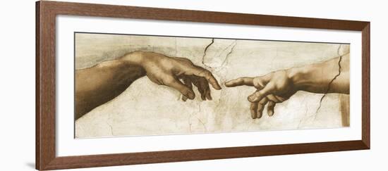 Creation of Adam - Focus-Michelangelo-Framed Giclee Print