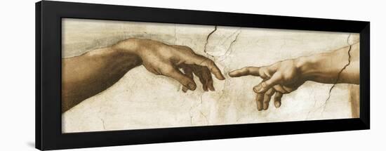 Creation of Adam - Focus-Michelangelo-Framed Giclee Print