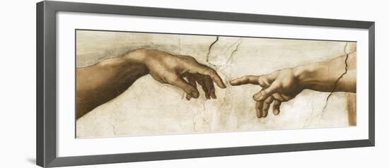 Creation of Adam - Focus-Michelangelo-Framed Giclee Print