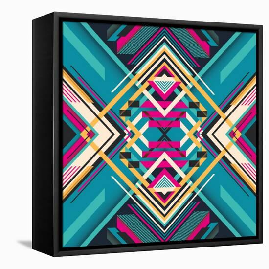 Creative Abstract Composition. Vector Illustration.-Radoman Durkovic-Framed Stretched Canvas