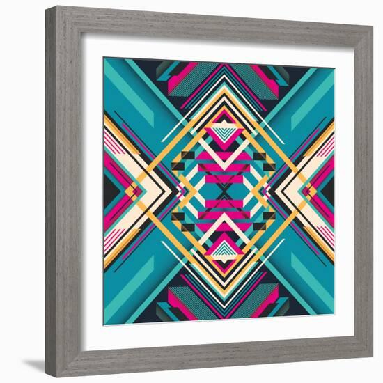 Creative Abstract Composition. Vector Illustration.-Radoman Durkovic-Framed Art Print