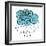 Creative Blue Cloud and Raindrops, Happy Monsoon Season Concept.-Allies Interactive-Framed Art Print