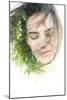 Creative Double Exposure Portrait of Woman Combined with Photograph of Nature-Victor Tongdee-Mounted Photographic Print