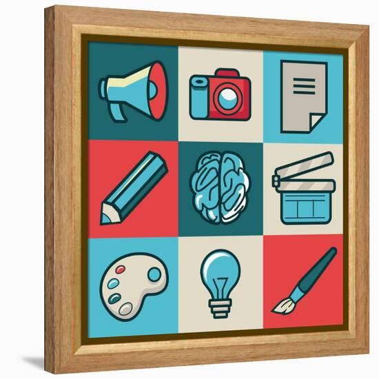 Creative Icons-venimo-Framed Stretched Canvas