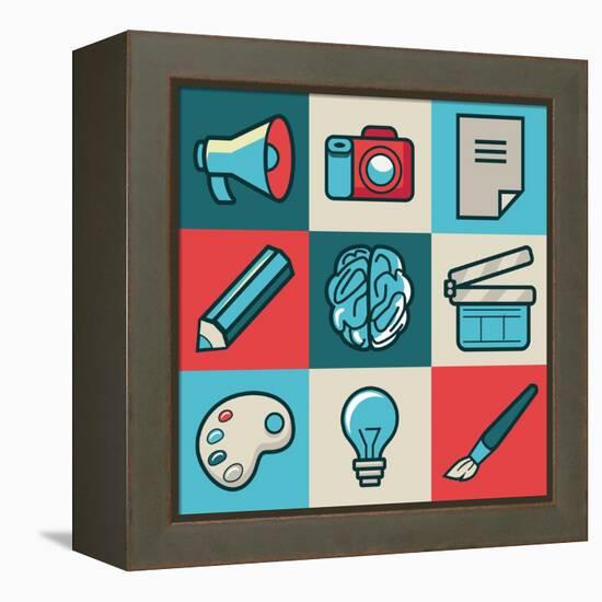 Creative Icons-venimo-Framed Stretched Canvas