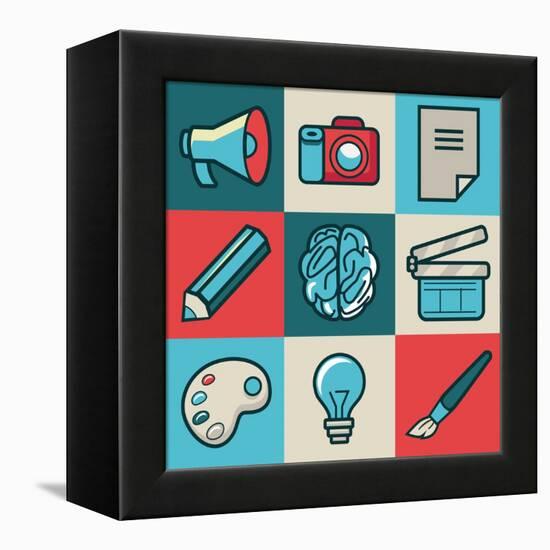Creative Icons-venimo-Framed Stretched Canvas
