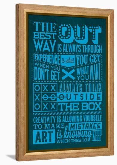 Creative Set Blue-Lorand Okos-Framed Stretched Canvas