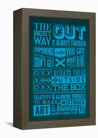 Creative Set Blue-Lorand Okos-Framed Stretched Canvas