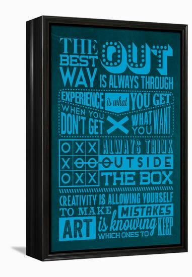 Creative Set Blue-Lorand Okos-Framed Stretched Canvas