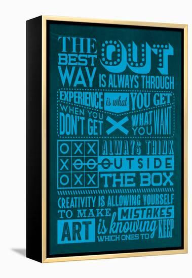 Creative Set Blue-Lorand Okos-Framed Stretched Canvas