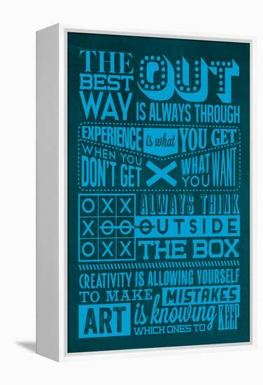 Creative Set Blue-Lorand Okos-Framed Stretched Canvas