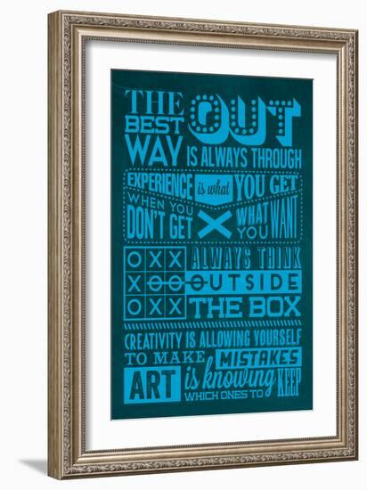 Creative Set Blue-Lorand Okos-Framed Art Print