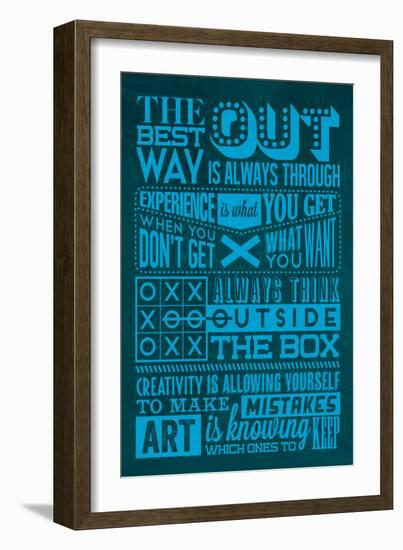 Creative Set Blue-Lorand Okos-Framed Art Print