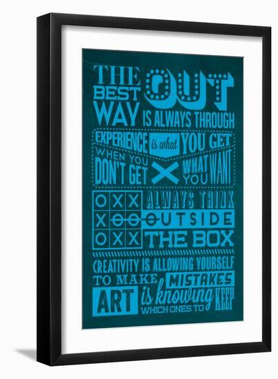 Creative Set Blue-Lorand Okos-Framed Art Print