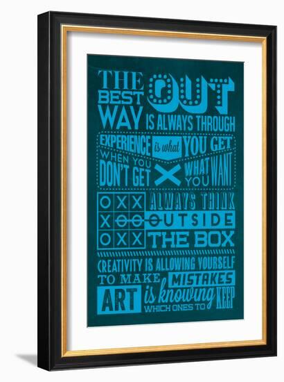 Creative Set Blue-Lorand Okos-Framed Art Print