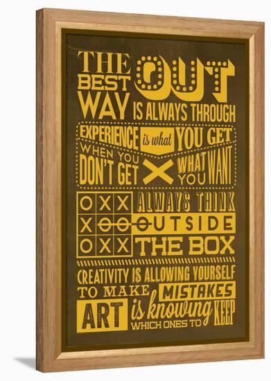 Creative Set Yellow-Lorand Okos-Framed Stretched Canvas