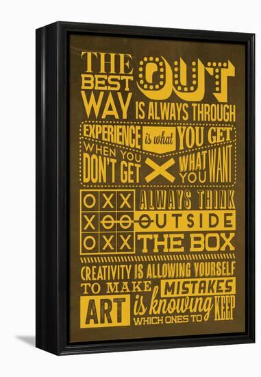 Creative Set Yellow-Lorand Okos-Framed Stretched Canvas