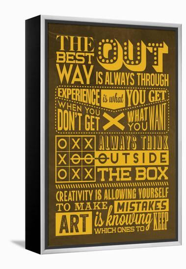 Creative Set Yellow-Lorand Okos-Framed Stretched Canvas