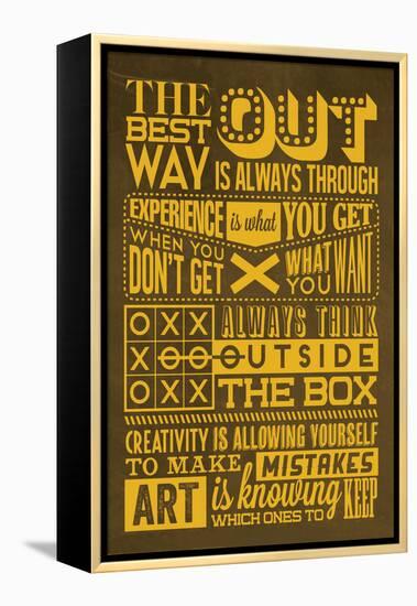 Creative Set Yellow-Lorand Okos-Framed Stretched Canvas