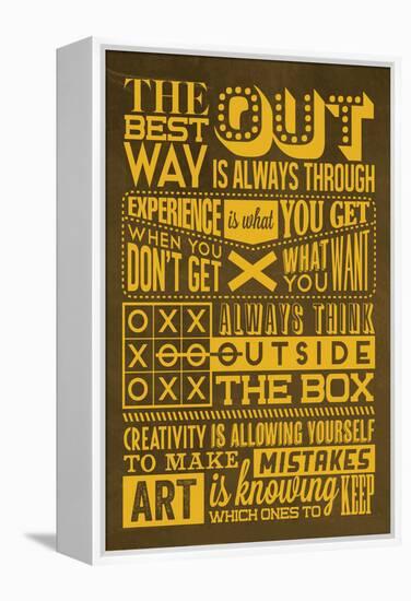 Creative Set Yellow-Lorand Okos-Framed Stretched Canvas