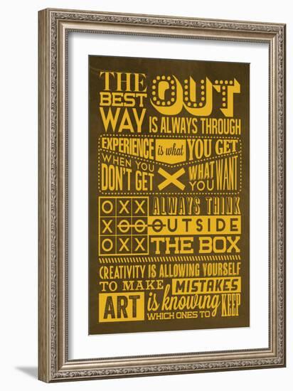 Creative Set Yellow-Lorand Okos-Framed Art Print