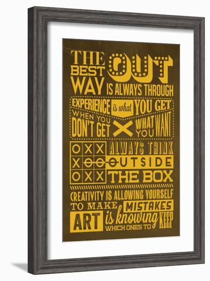 Creative Set Yellow-Lorand Okos-Framed Art Print