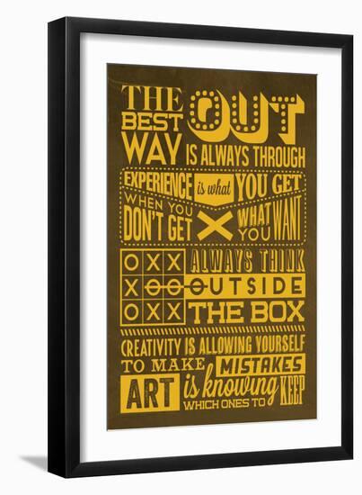 Creative Set Yellow-Lorand Okos-Framed Art Print