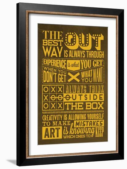 Creative Set Yellow-Lorand Okos-Framed Art Print