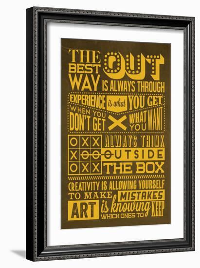 Creative Set Yellow-Lorand Okos-Framed Art Print