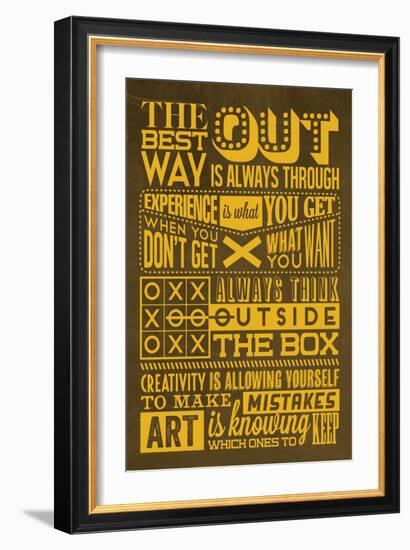 Creative Set Yellow-Lorand Okos-Framed Art Print