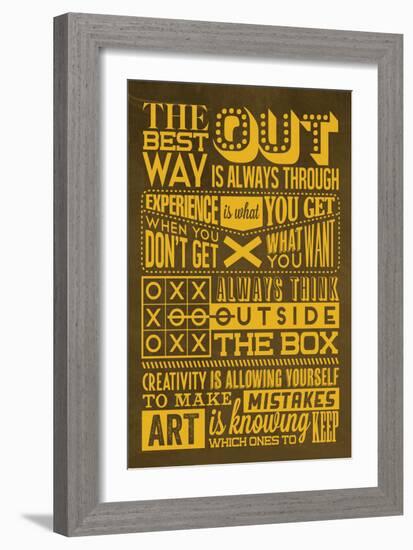 Creative Set Yellow-Lorand Okos-Framed Premium Giclee Print