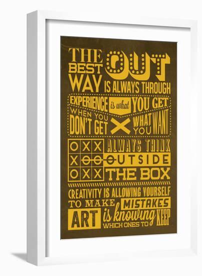 Creative Set Yellow-Lorand Okos-Framed Premium Giclee Print