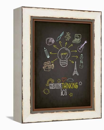 Creative Thinking 101-LanaN.-Framed Stretched Canvas