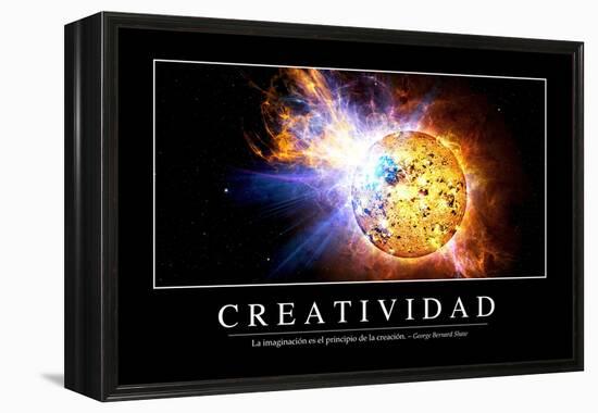 Creatividad. Cita Inspiradora Y Póster Motivacional-null-Framed Premier Image Canvas