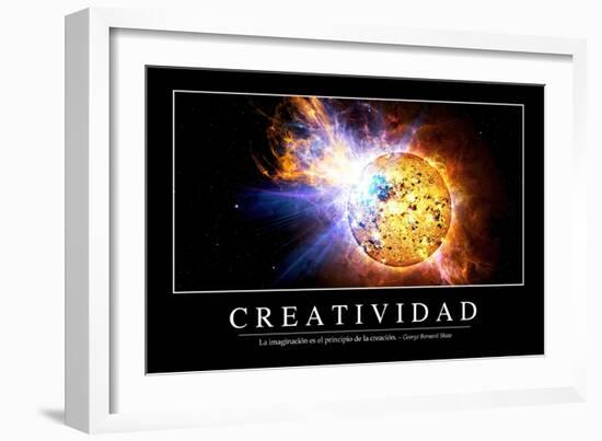 Creatividad. Cita Inspiradora Y Póster Motivacional-null-Framed Photographic Print