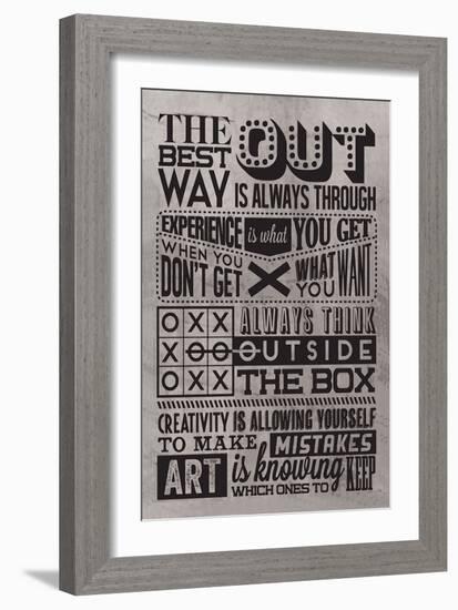 Creativity Set Grey-Vintage Vector Studio-Framed Premium Giclee Print