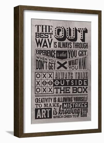 Creativity Set Grey-Vintage Vector Studio-Framed Premium Giclee Print