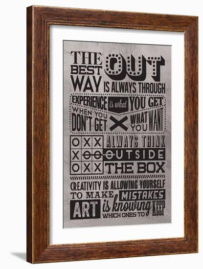 Creativity Set Grey-Vintage Vector Studio-Framed Premium Giclee Print