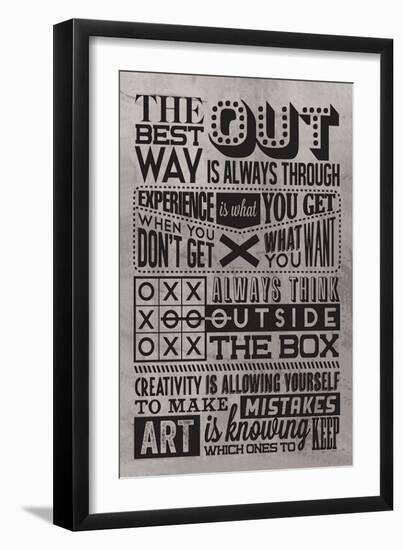 Creativity Set Grey-Vintage Vector Studio-Framed Premium Giclee Print