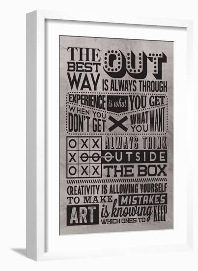 Creativity Set Grey-Vintage Vector Studio-Framed Premium Giclee Print