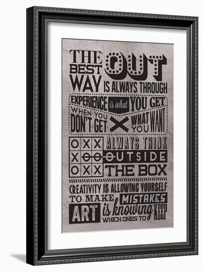 Creativity Set Grey-Vintage Vector Studio-Framed Premium Giclee Print