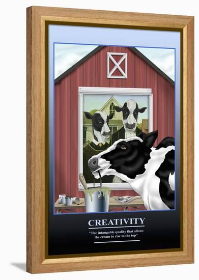 Creativity-Richard Kelly-Framed Stretched Canvas