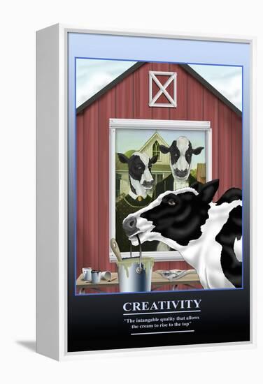 Creativity-Richard Kelly-Framed Stretched Canvas