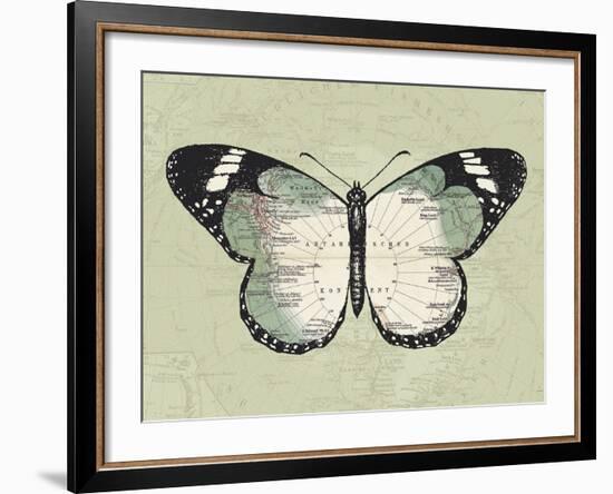 Creature Cartography II-The Vintage Collection-Framed Giclee Print