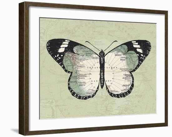 Creature Cartography II-The Vintage Collection-Framed Giclee Print