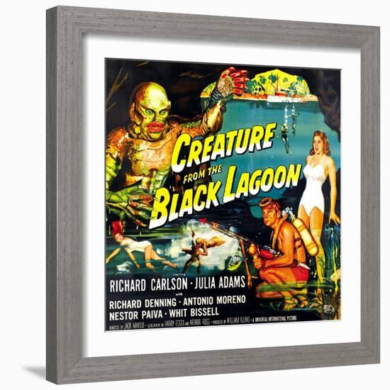 Creature from the Black Lagoon, 1954-null-Framed Premium Giclee Print