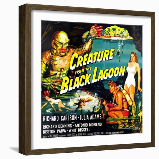 Creature from the Black Lagoon, 1954-null-Framed Premium Giclee Print