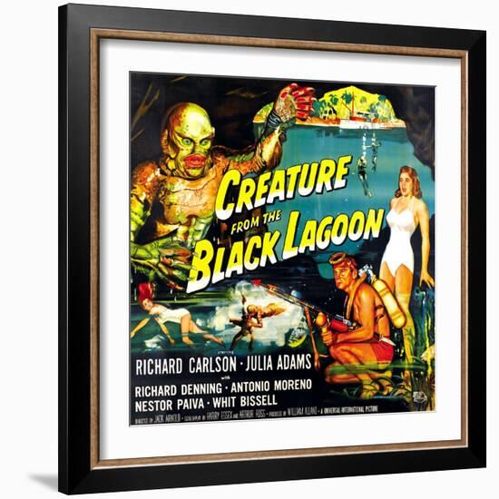 Creature from the Black Lagoon, 1954-null-Framed Premium Giclee Print